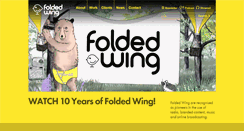 Desktop Screenshot of foldedwing.co.uk